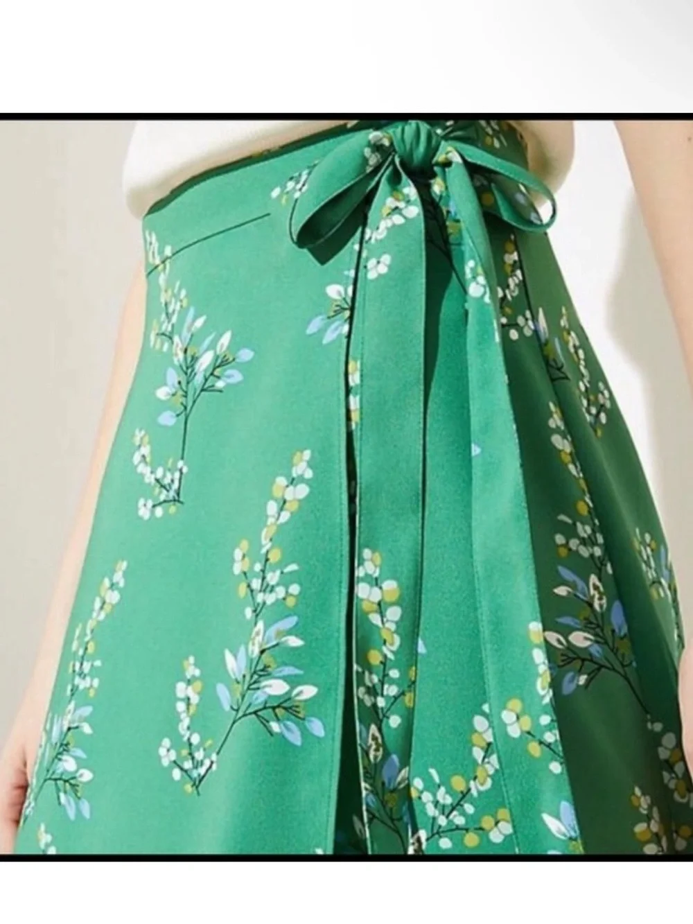 Loft Floral Midi Wrap Skirt High Low Ann Taylor